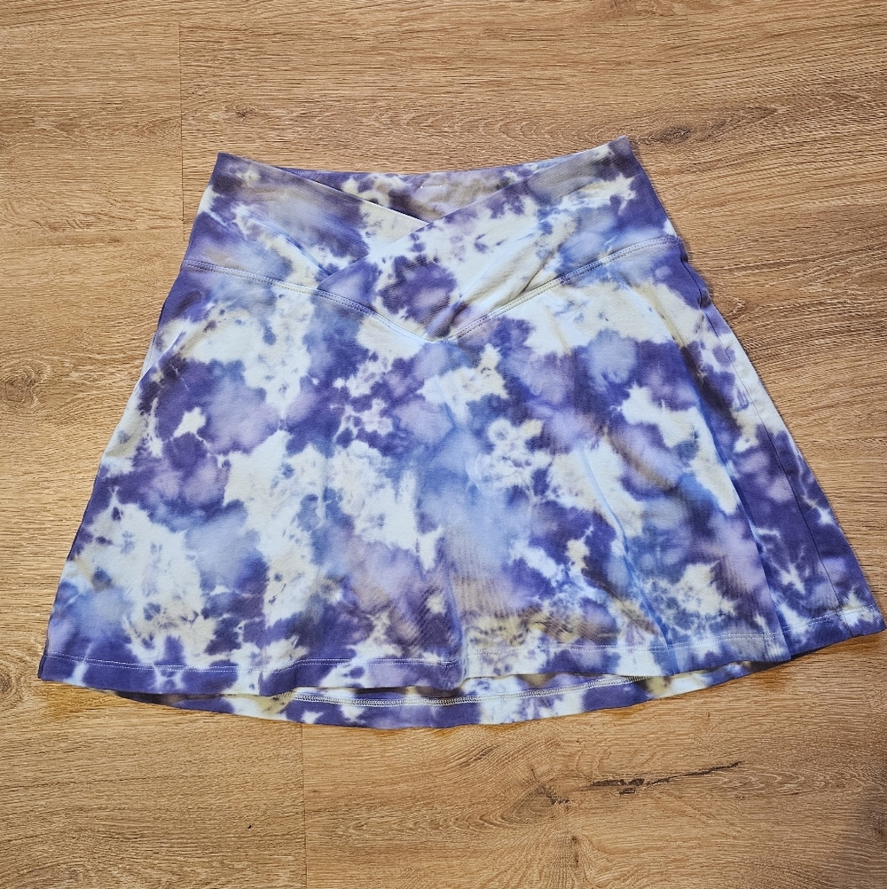 PINK Tie-Dye Purple & Blue Women's Skirt